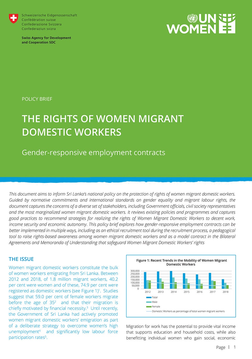 Policy Brief The Rights Of Women Migrant Domestic Workers Gender Responsive Employment 3939